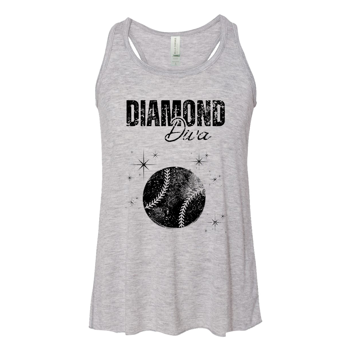 Diamond Diva Girls Flowy Tank
