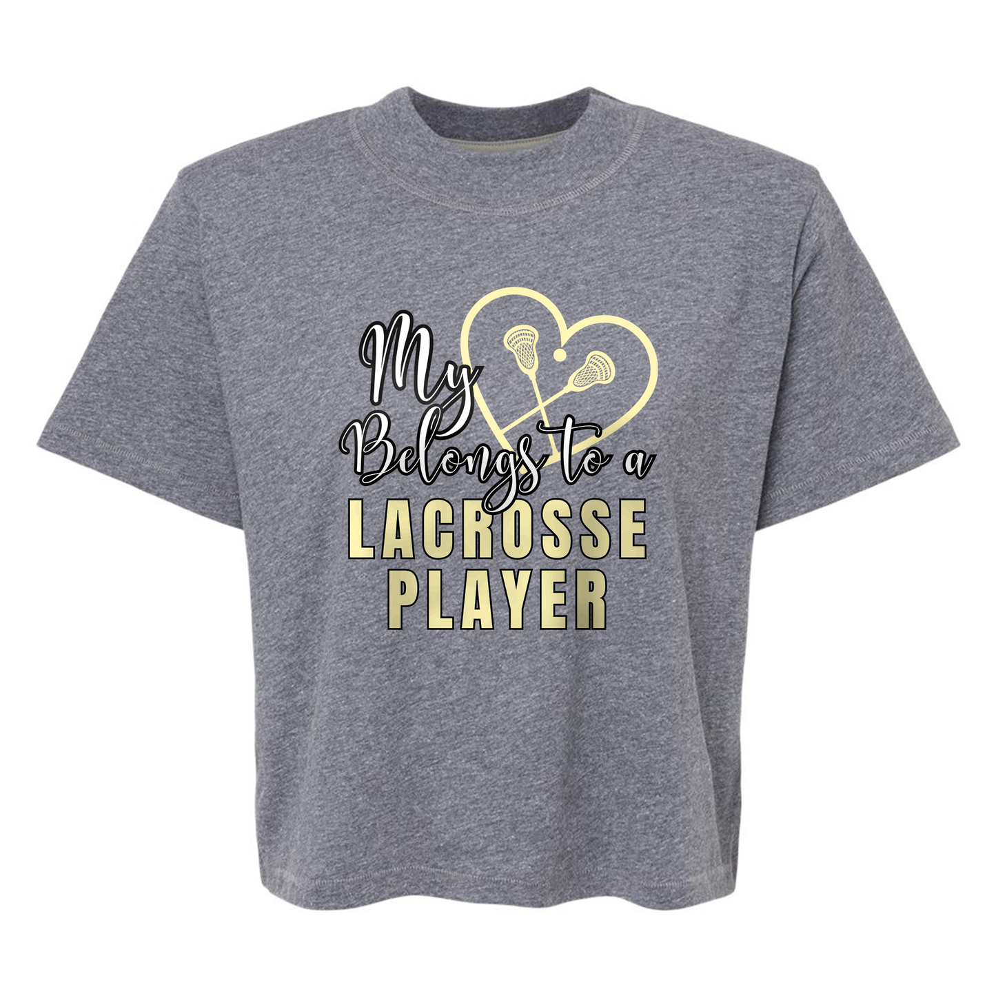 My Heart Lacrosse Women's Boxy Tee
