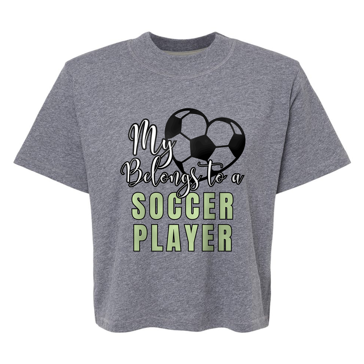My Heart Soccer Women's Boxy Tee