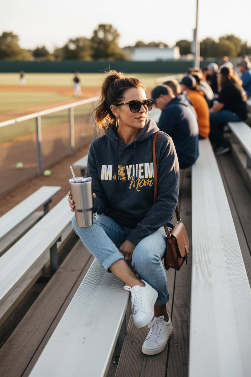 Mayhem Mom Vintage Hoodie