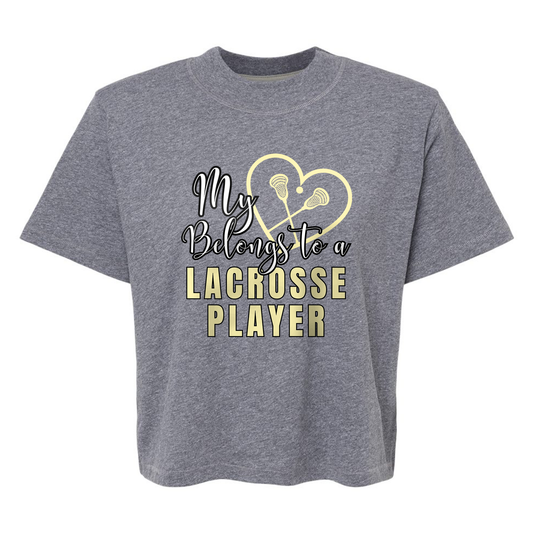 My Heart Lacrosse Women's Boxy Tee